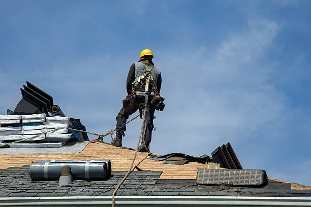 Professional Gutter Installation technician working in Byram, MS